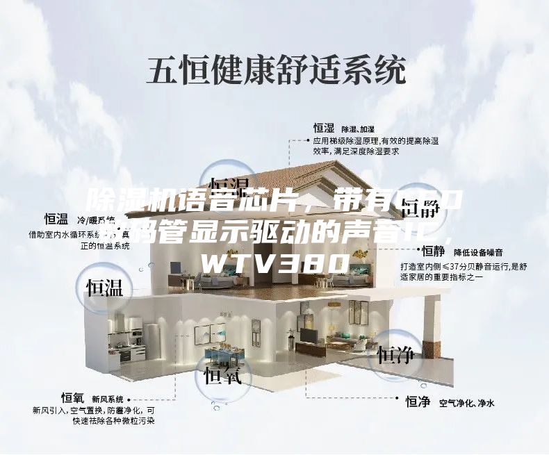 除濕機語音芯片，帶有LED數(shù)碼管顯示驅(qū)動的聲音IC，WTV380