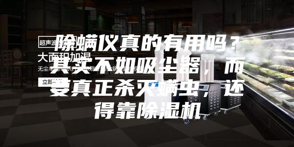 除螨儀真的有用嗎？其實不如吸塵器，而要真正殺滅螨蟲，還得靠除濕機