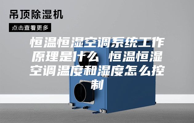 恒溫恒濕空調系統(tǒng)工作原理是什么 恒溫恒濕空調溫度和濕度怎么控制