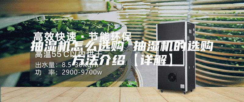 抽濕機(jī)怎么選購 抽濕機(jī)的選購方法介紹【詳解】