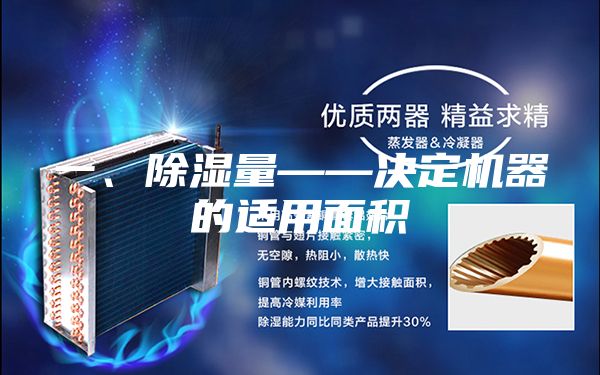 一、除濕量——決定機器的適用面積