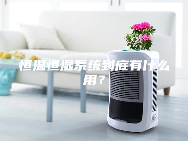 恒溫恒濕系統(tǒng)到底有什么用？