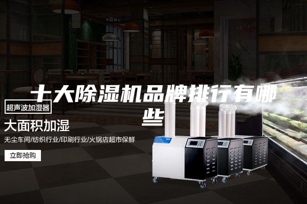 十大除濕機(jī)品牌排行有哪些