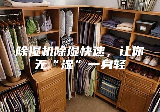 除濕機(jī)除濕快速，讓你無“濕”一身輕