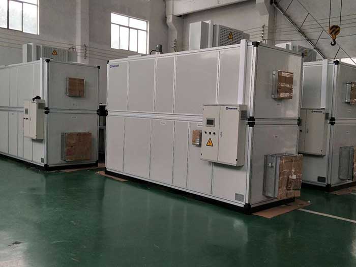 濟(jì)南銘威化工鋰電池鈷酸鋰零下40℃露點(diǎn)，三臺(tái)全新風(fēng)轉(zhuǎn)輪除濕機(jī)組